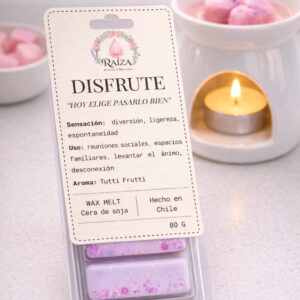 Wax Melt Cera de Soya - Disfrute 80g