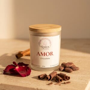 Vela de Cera de Soya - Recipiente Amor