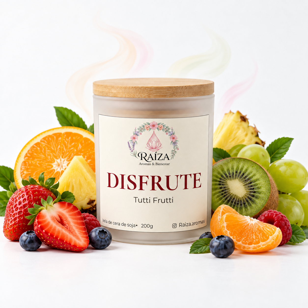 Vela de Cera de Soya - Recipiente Disfrute