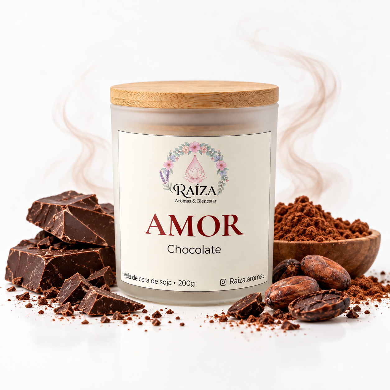 Vela de Cera de Soya - Recipiente Amor